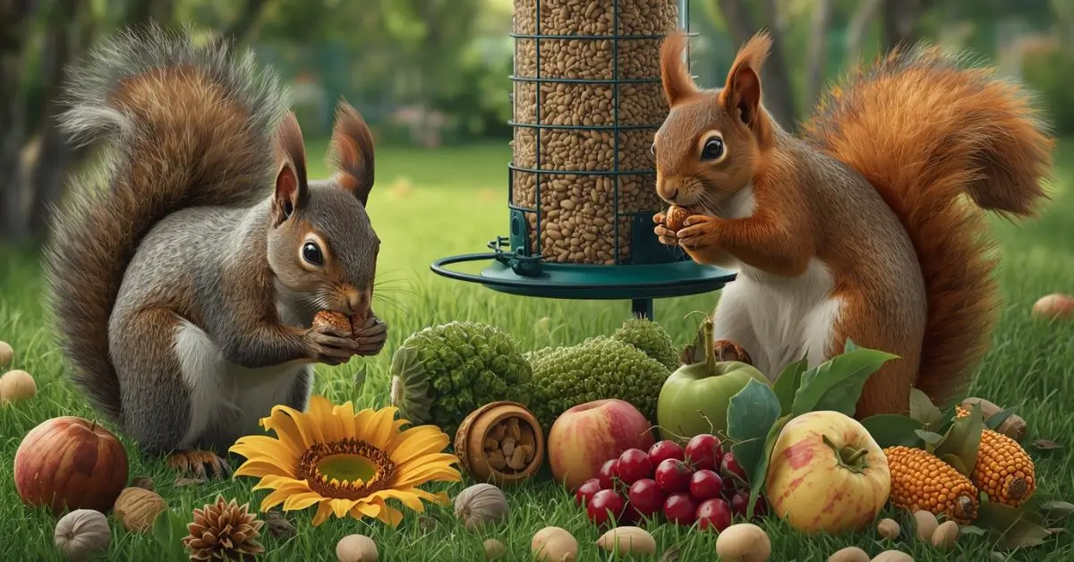 what will squirrels eat