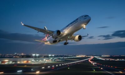 Air France A350 Chicago Flight