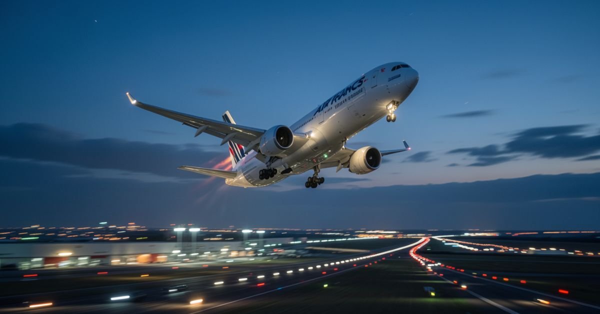 Air France A350 Chicago Flight